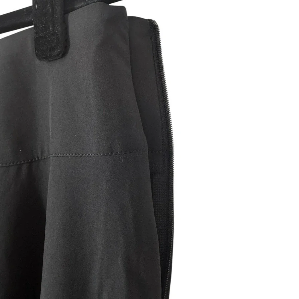 Halara NWT Black High Waisted Asymmetric Hem Draped‎ Midi Skirt Size Small